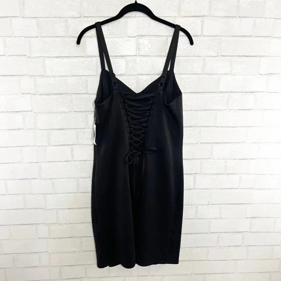 Torrid Black Corset Back Bodycon Sleeveless Dress Women's Plus Size 1X NEW - Picture 7 of 11